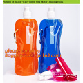 Water Bottle manufacturing Plastic foldable water bottle, eco-friendly food grade foldable water sport bottle, foldable drinking